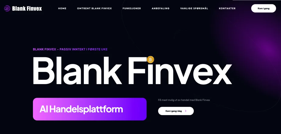 Blank Finvex review — platform dashboard