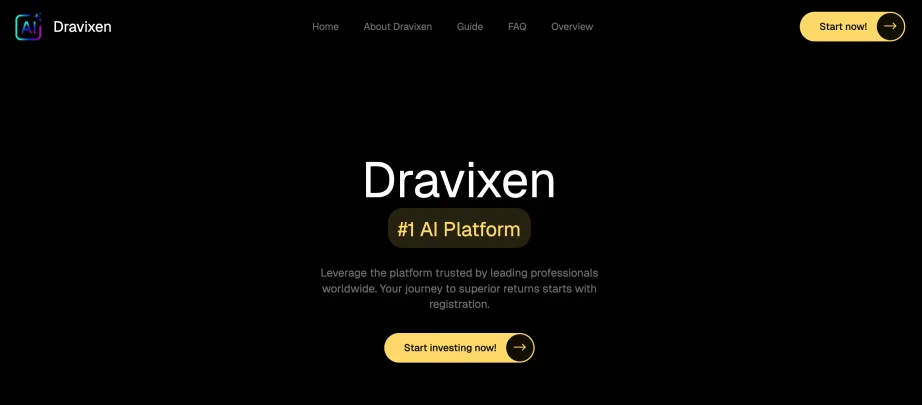 Dravixen review — platform dashboard