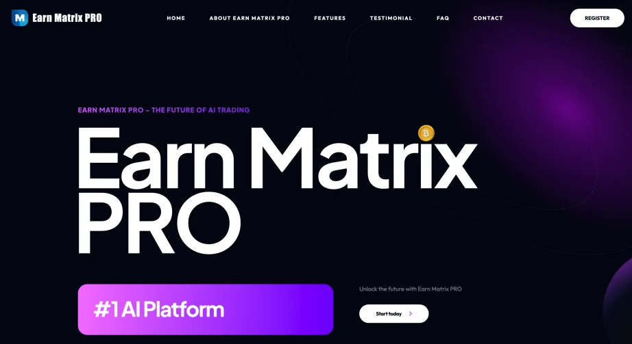 Earn Matrix PRO review — platform dashboard