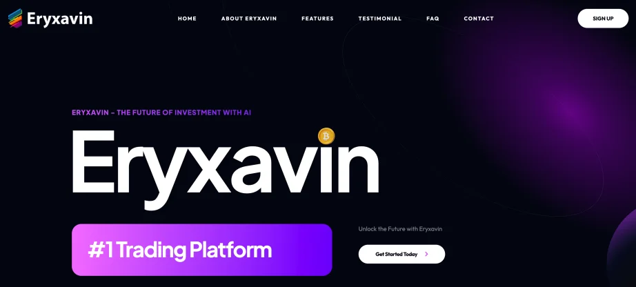 Eryxavin review — platform dashboard