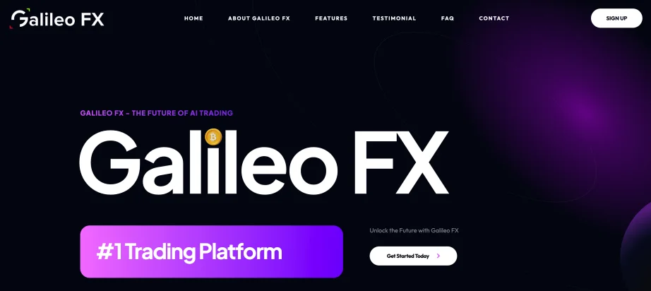 Galileo FX review — platform dashboard