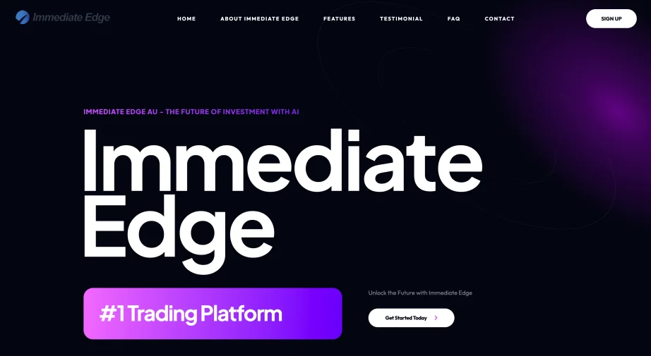 Immediate Edge review — platform dashboard