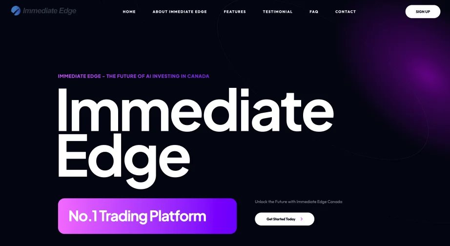 Immediate Edge review — platform dashboard