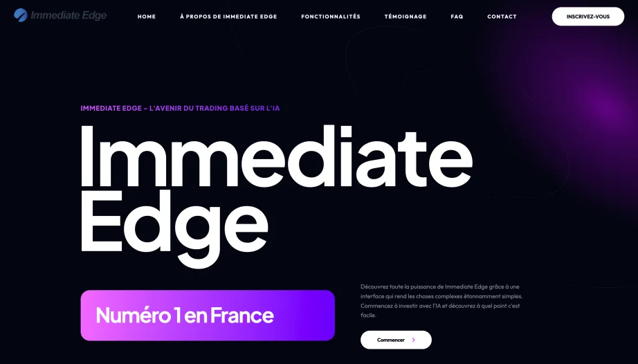 Immediate Edge review — platform dashboard