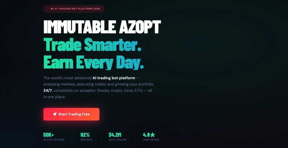 Immutable Azopt review — platform dashboard