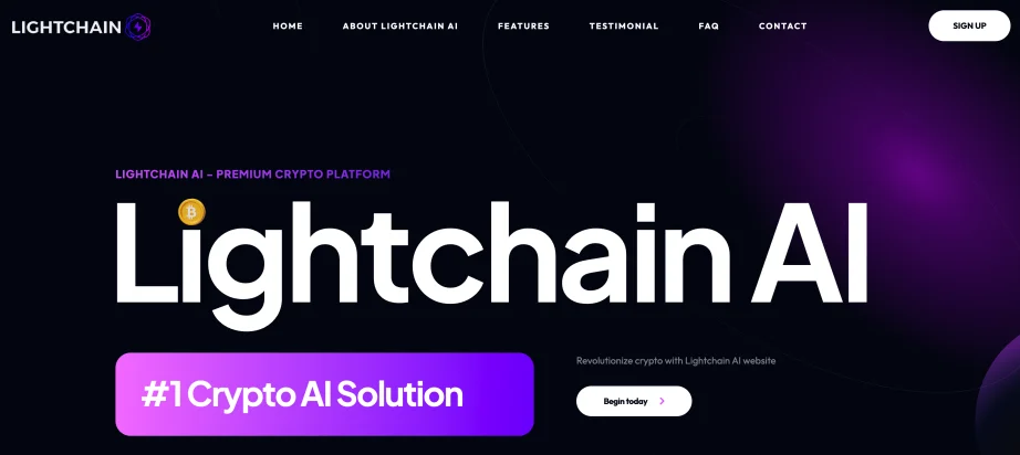 Lightchain AI review — platform dashboard
