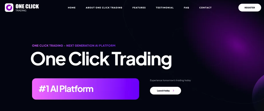 One Click Trading review — platform dashboard