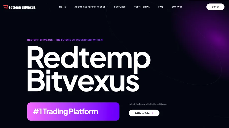 Redtemp Bitvexus review — platform dashboard