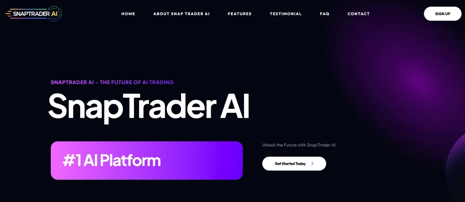 SnapTrader AI review — platform dashboard
