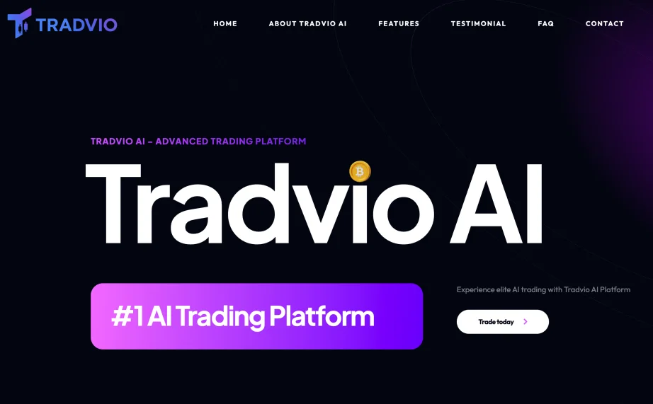 Tradvio AI review — platform dashboard