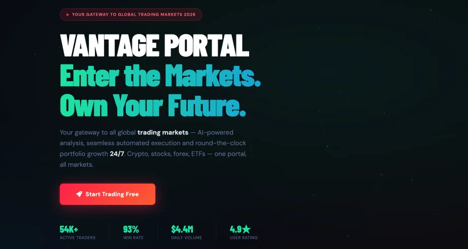 Vantage Portal review — platform dashboard