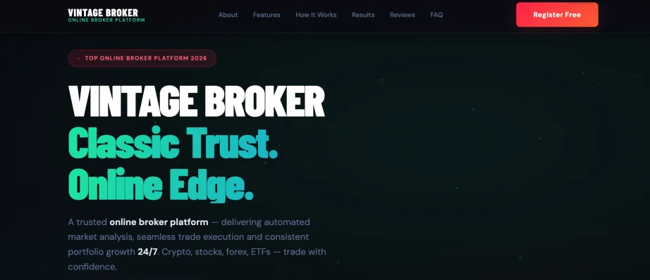 Vintage Broker review — platform dashboard