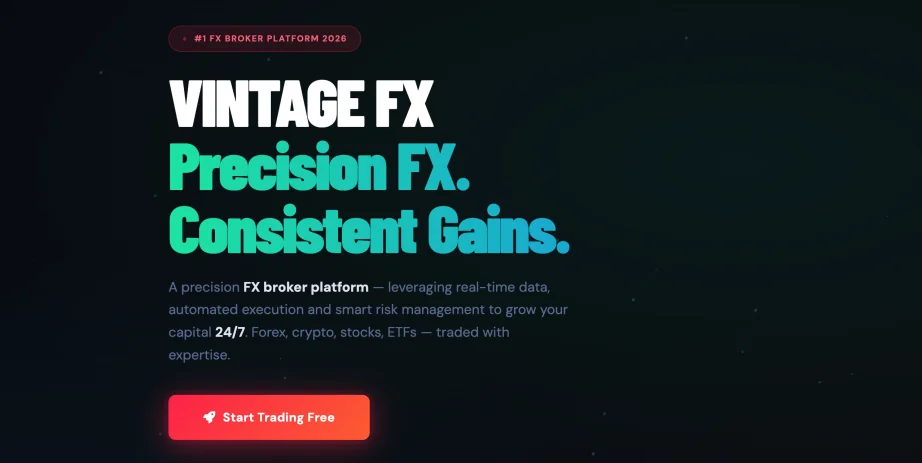 Vintage FX review — platform dashboard